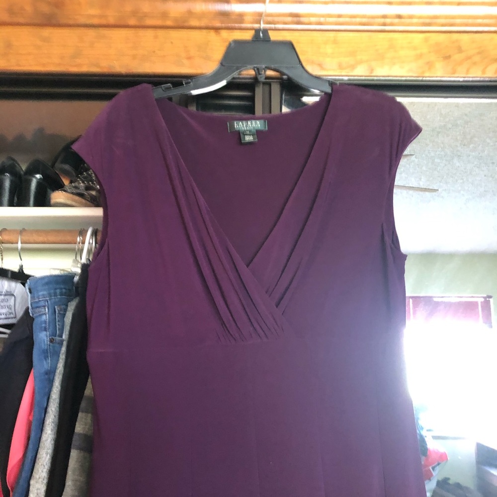 Ralph Lauren plum color dress